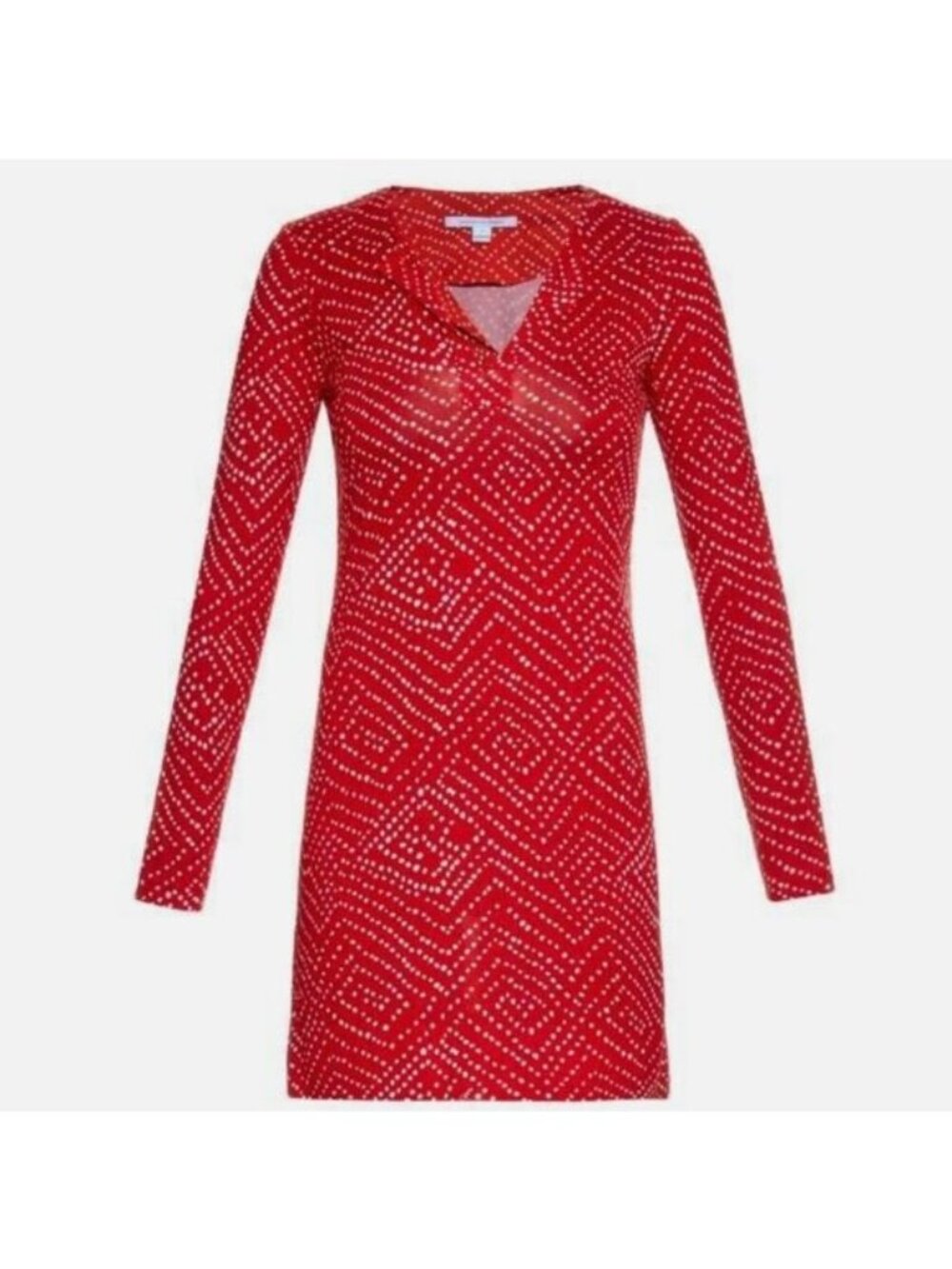 DVF Diane von Furstenberg Reina Long Sleeve Silk Tunic Dress – Size 6